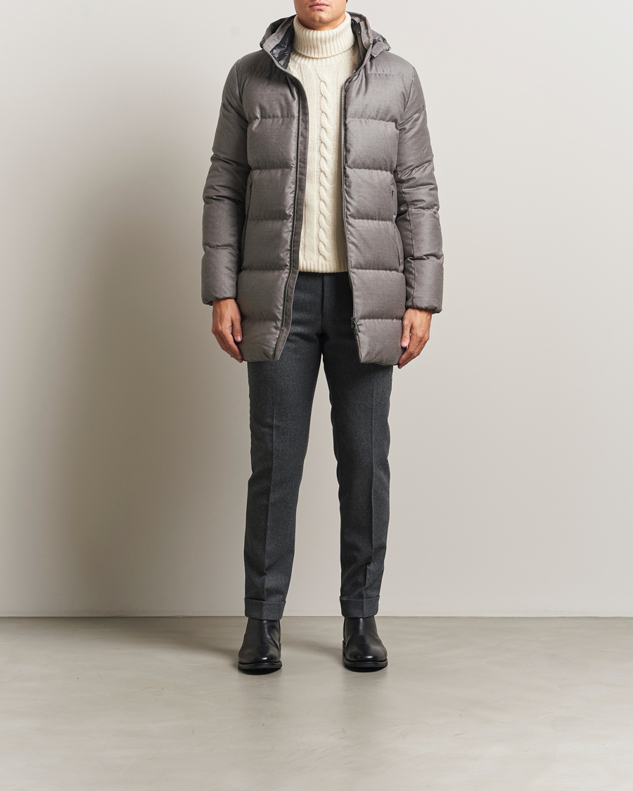 Men | Coats & Jackets | UBR | Concorde Wool Parka Savile Sand Melange