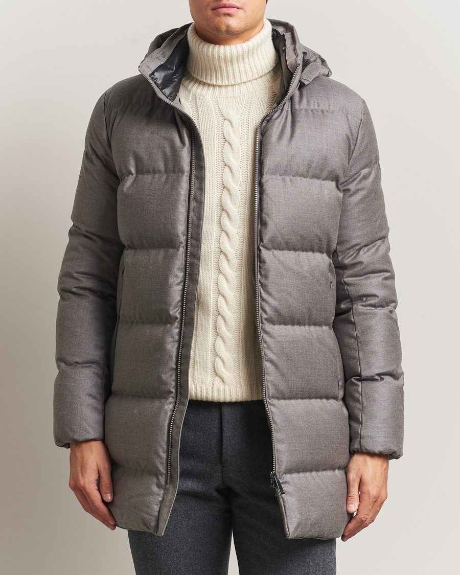 Men | Coats & Jackets | UBR | Concorde Wool Parka Savile Sand Melange