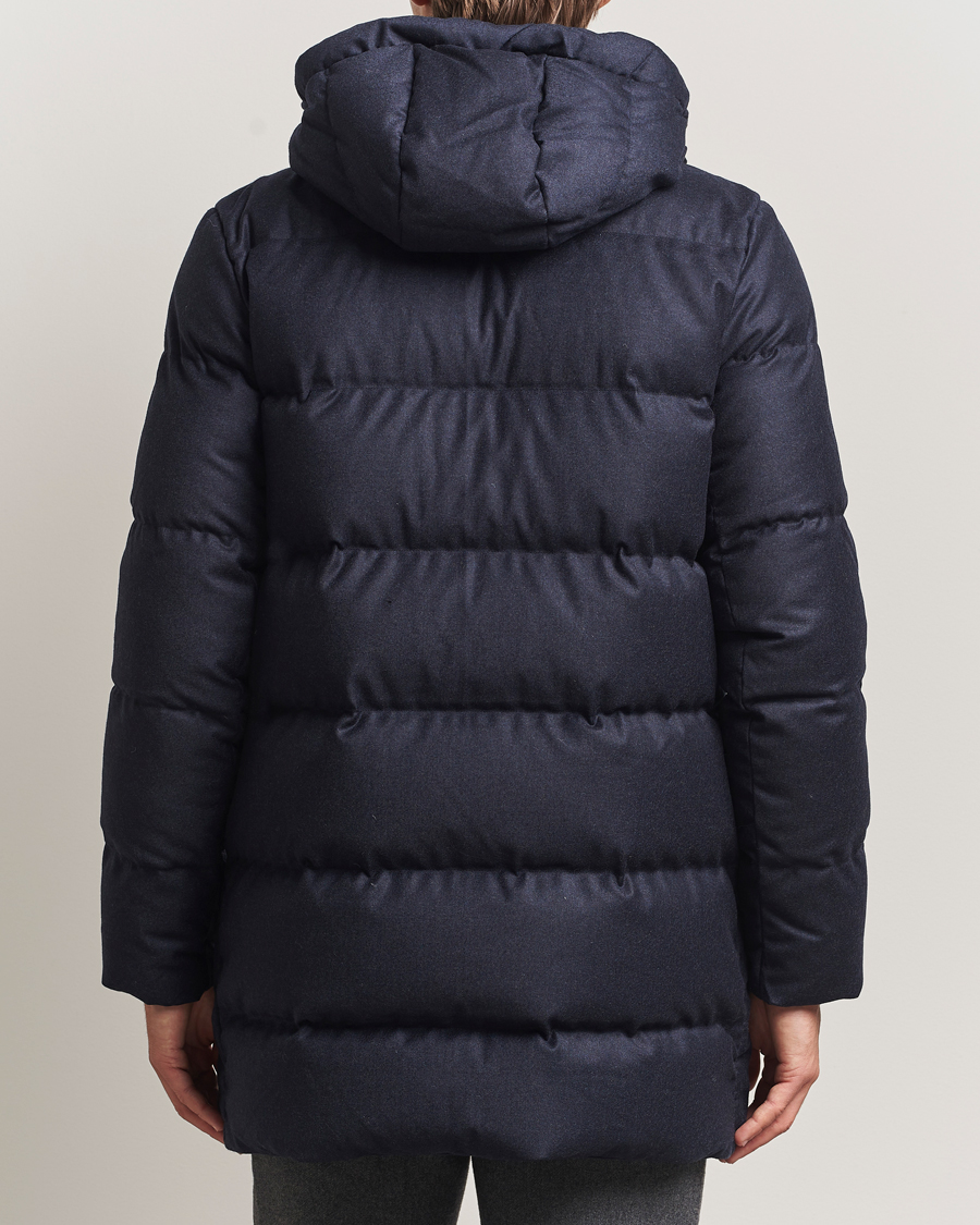 Men | Coats & Jackets | UBR | Concorde Wool Parka Savile Dark Navy Melange
