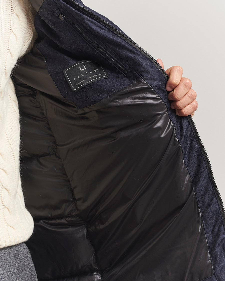 Men | Coats & Jackets | UBR | Concorde Wool Parka Savile Dark Navy Melange