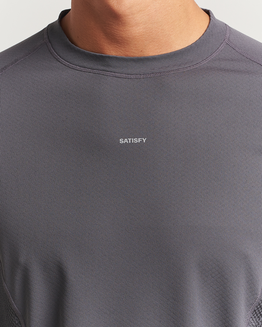 Men | T-Shirts | Satisfy | FuzzFleece Octa Long Sleeve T-Shirt Phantom