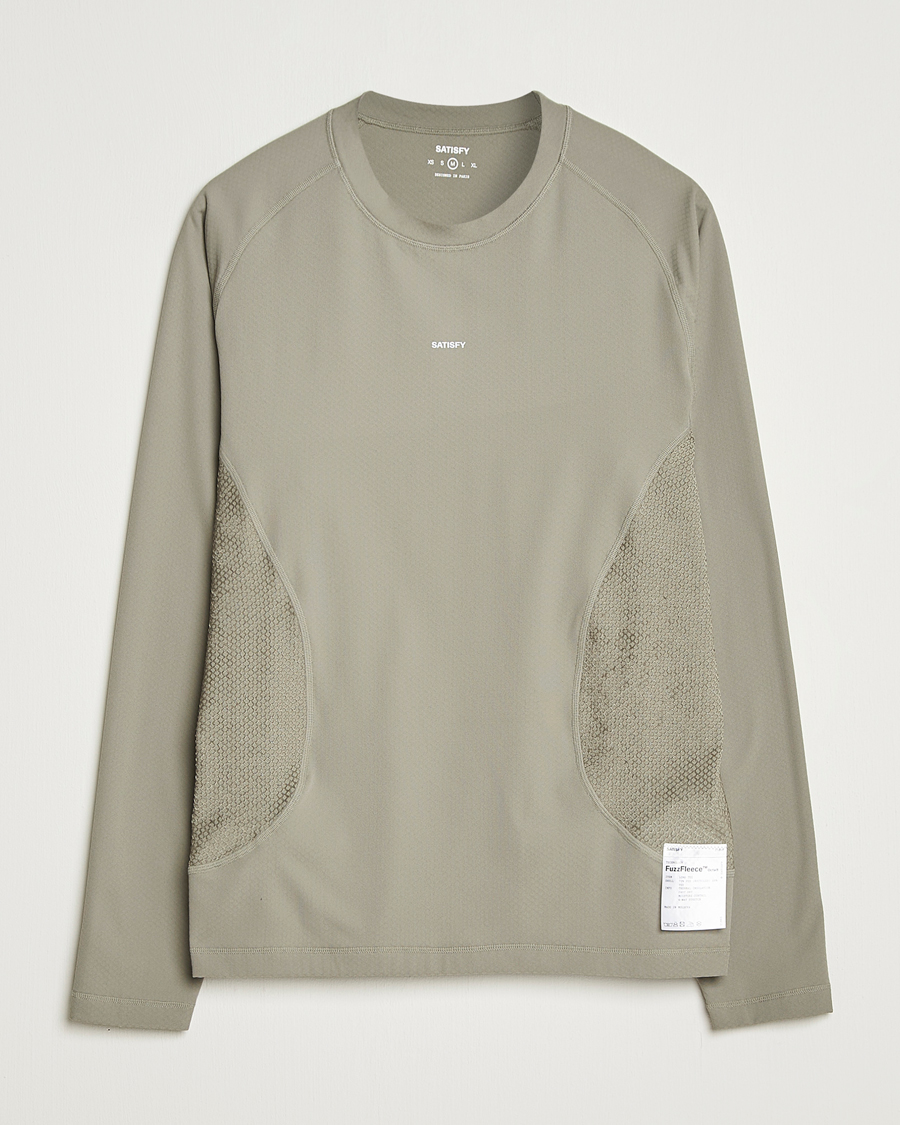 Satisfy FuzzFleece Octa Long Sleeve T-Shirt Vetiver at CareOfCarl.com