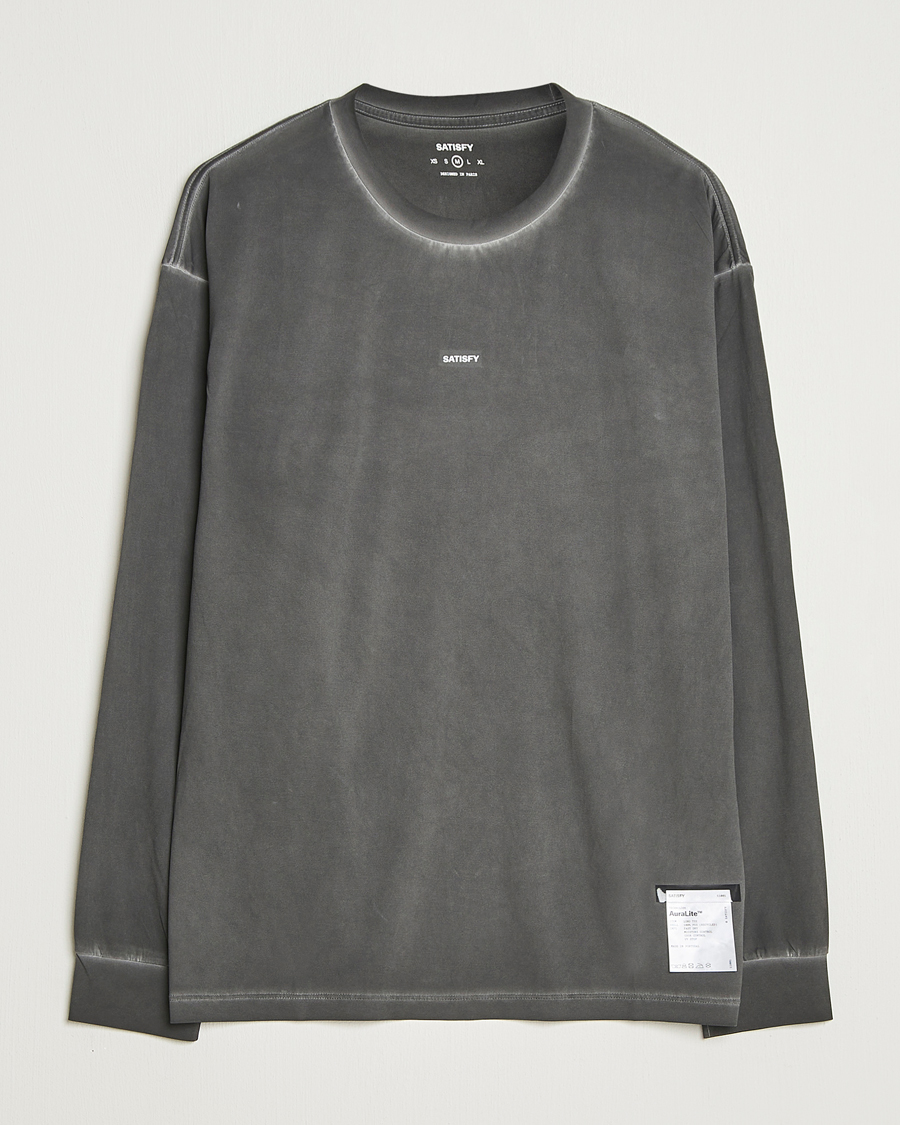 Men | T-Shirts | Satisfy | AuraLite Long Sleeve T-Shirt Pigment Black