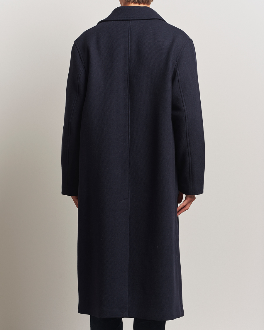 CAROL SHOPPE GRANPA WOOL COAT NAVY Sunflower Wool Winter Coat Navy
