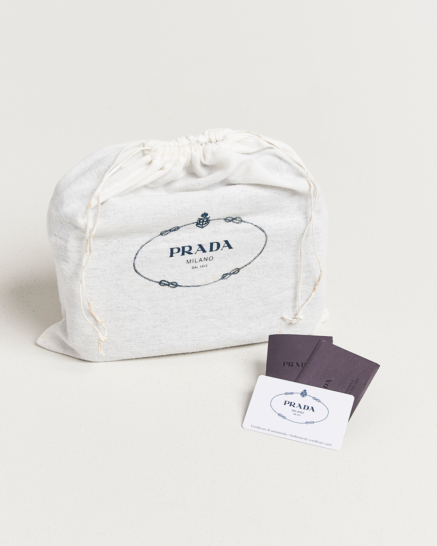 Men | Prada Pre-Owned Tessuto Nylon Leather Shoulder Bag Black | Prada Pre-Owned | Tessuto Nylon Leather Shoulder Bag Black