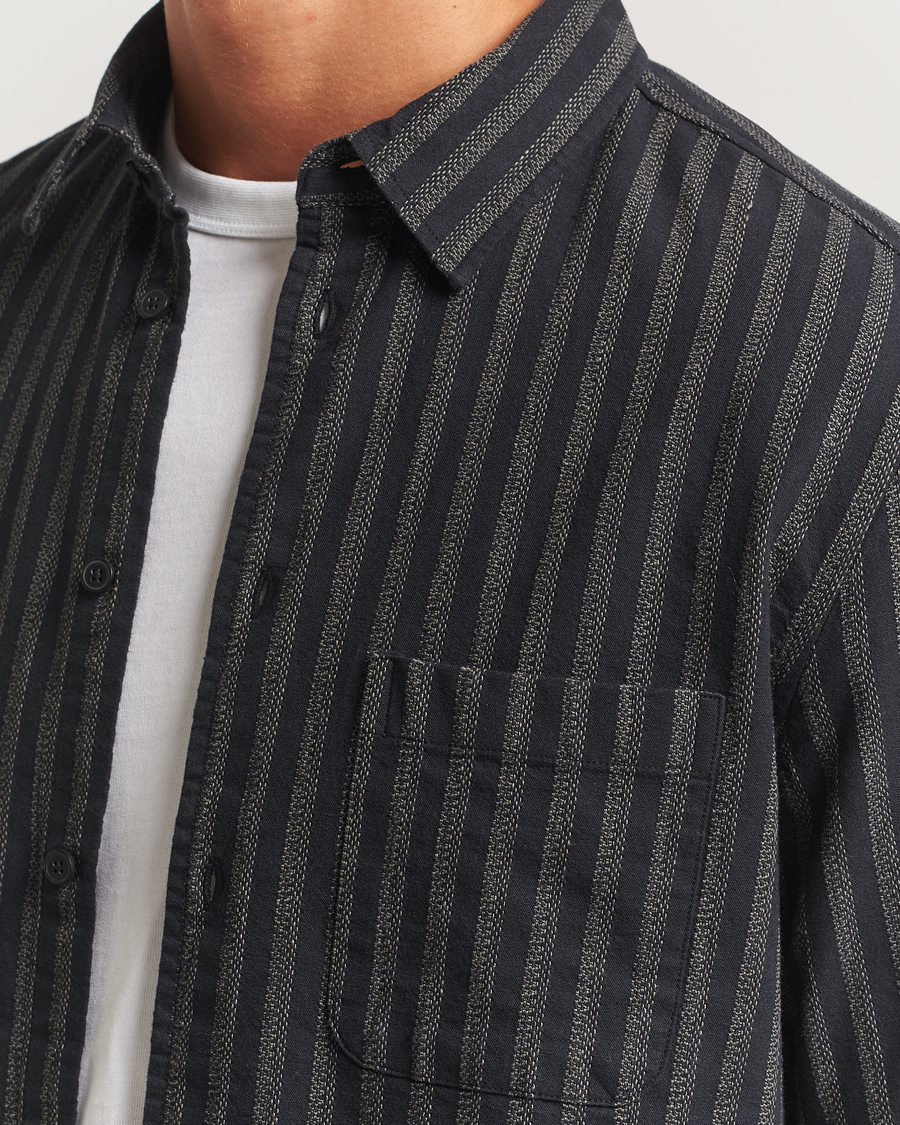 Men | Shirts | Samsøe Samsøe | Liam Striped Shirt Castor Grey
