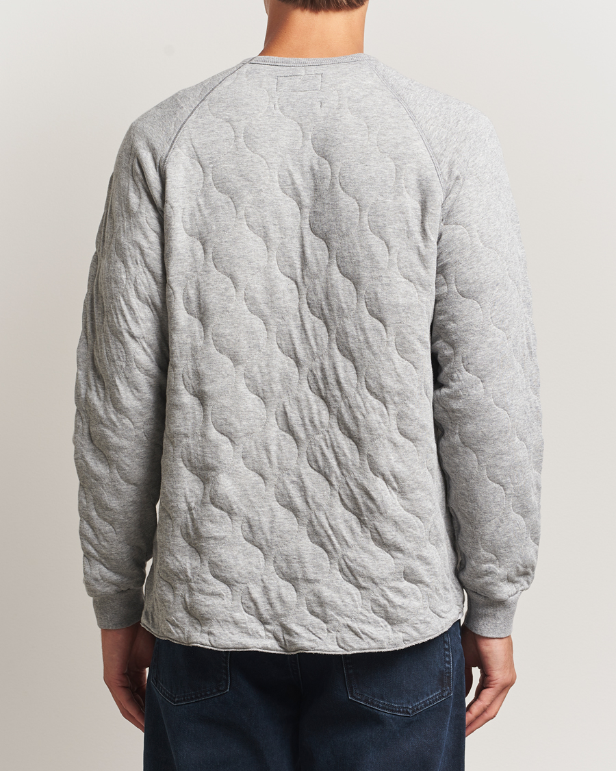 BEAMS PLUS MIL Quilt Crew Neck Grey at CareOfCarl.com