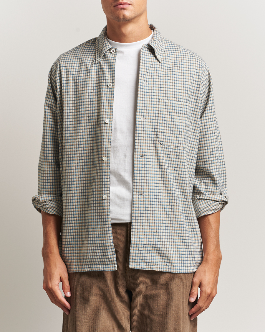 Men | Shirts | BEAMS PLUS | Dobby Button Down Shirt White Plaid