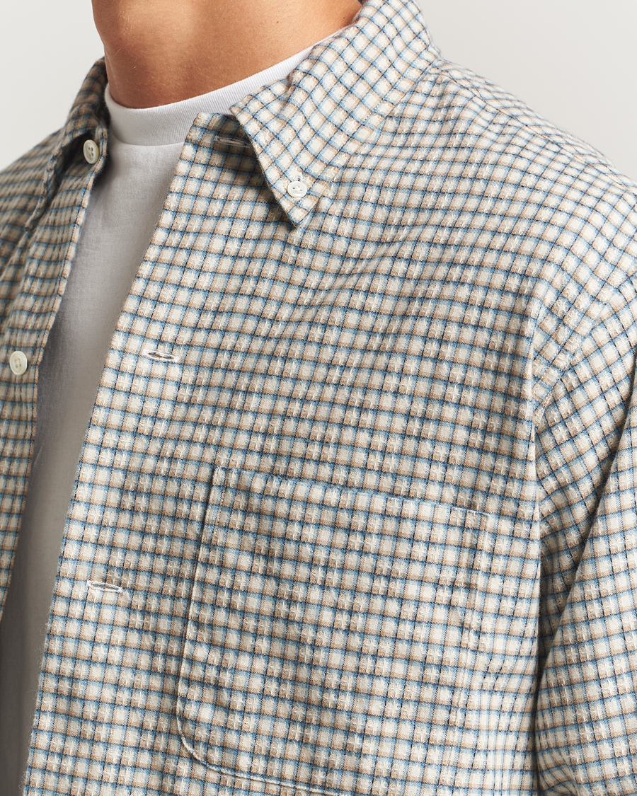 Men | Shirts | BEAMS PLUS | Dobby Button Down Shirt White Plaid
