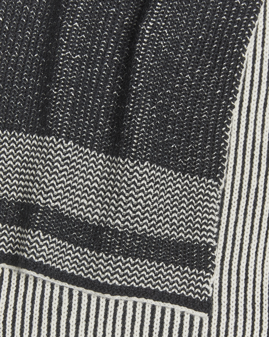 Men | Scarves | BEAMS PLUS | Wool/Cashmere Rib Scarf Grey