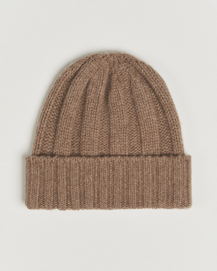 Men | BEAMS PLUS Cashmere Rib Beanie Camel | BEAMS PLUS | Cashmere Rib Beanie Camel