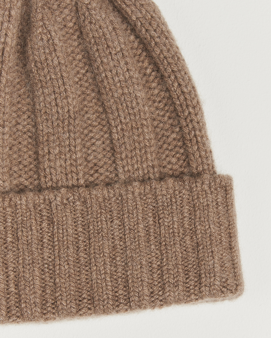 Men | BEAMS PLUS Cashmere Rib Beanie Camel | BEAMS PLUS | Cashmere Rib Beanie Camel