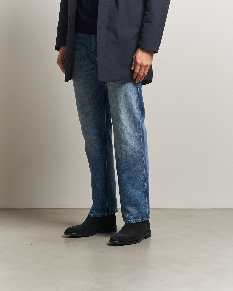 Men | Boots | PS Paul Smith | Augustus Suede Chelsea Boot Black