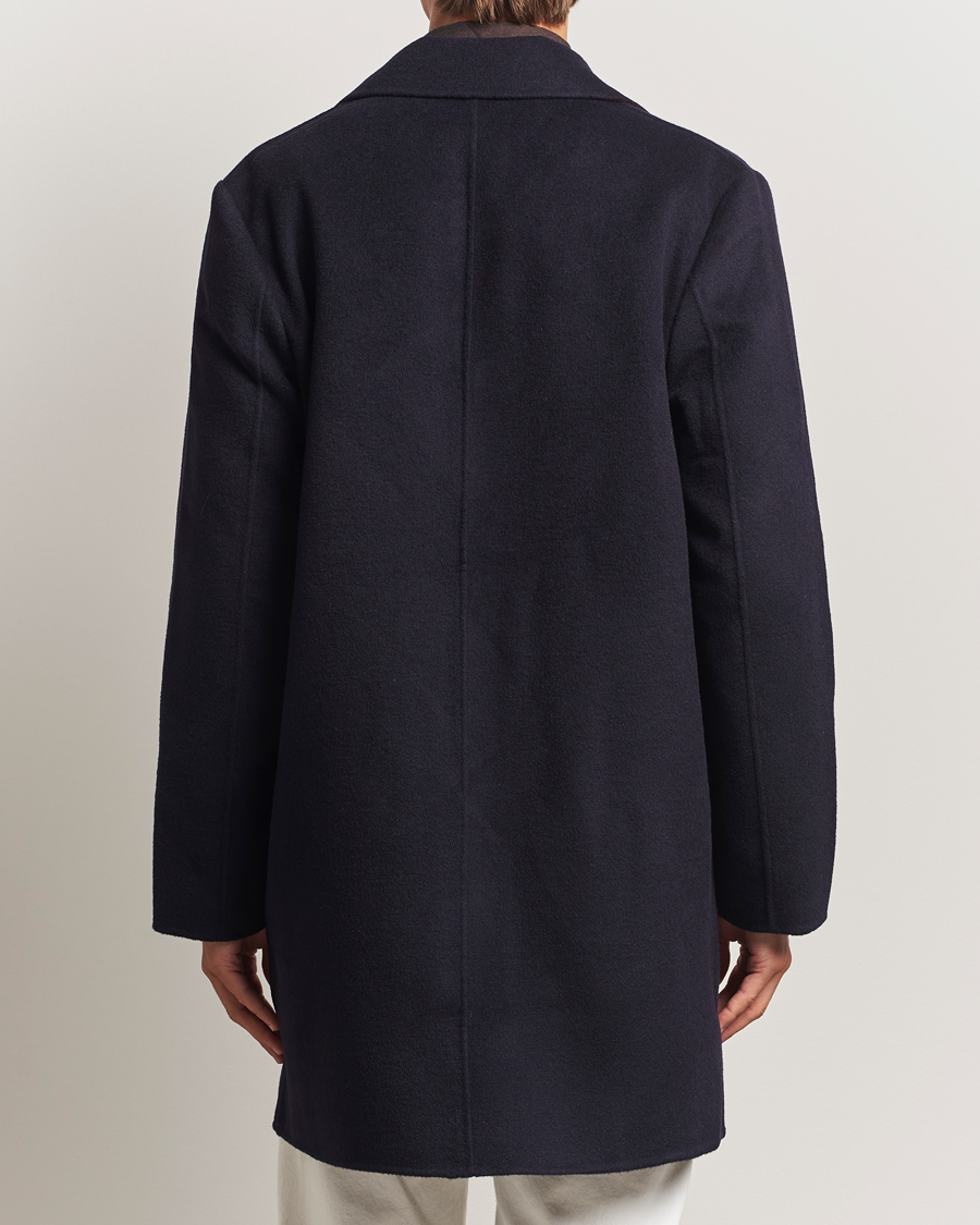 PS Paul Smith Wool Coat Dark Blue at CareOfCarl.com