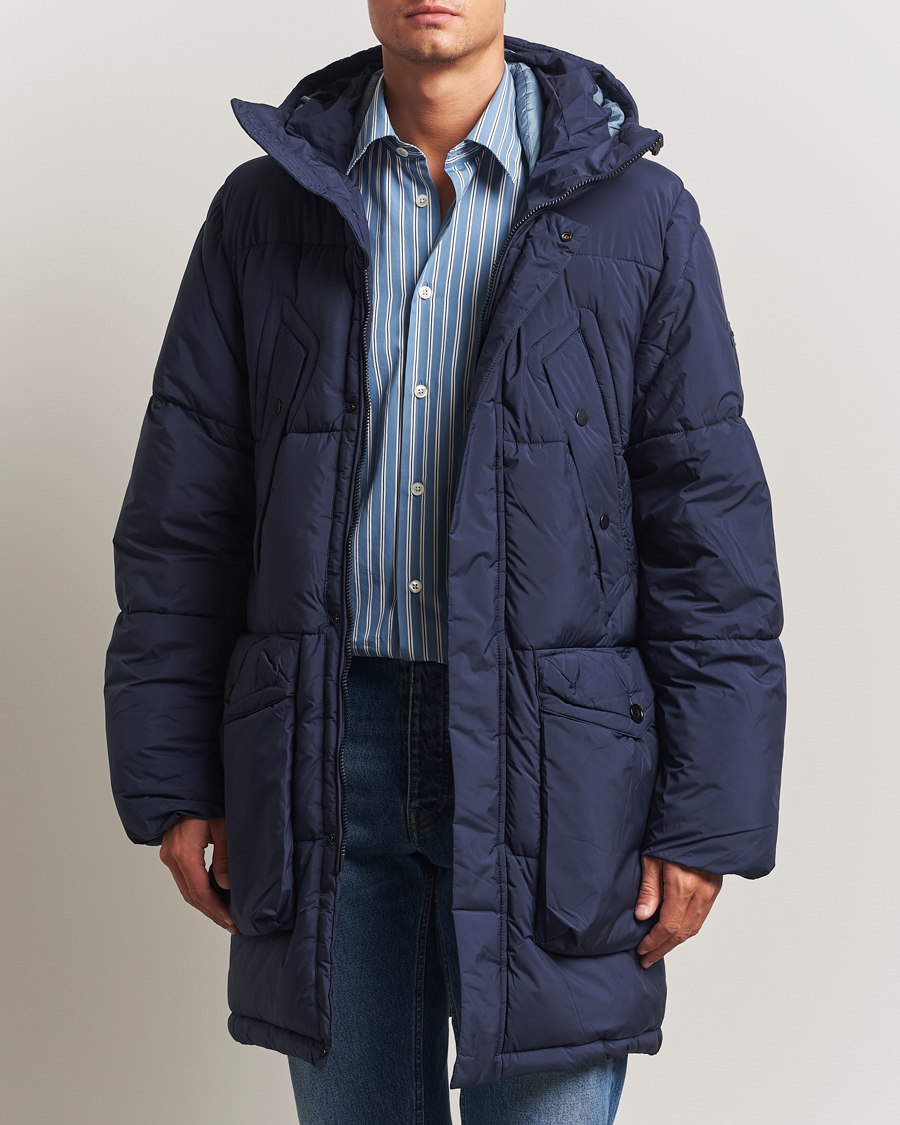 Paul Smith collectionネイビー フード付きジャケット Paul Smith ポールスミス 22AW ダブルジップ ストライプポイント