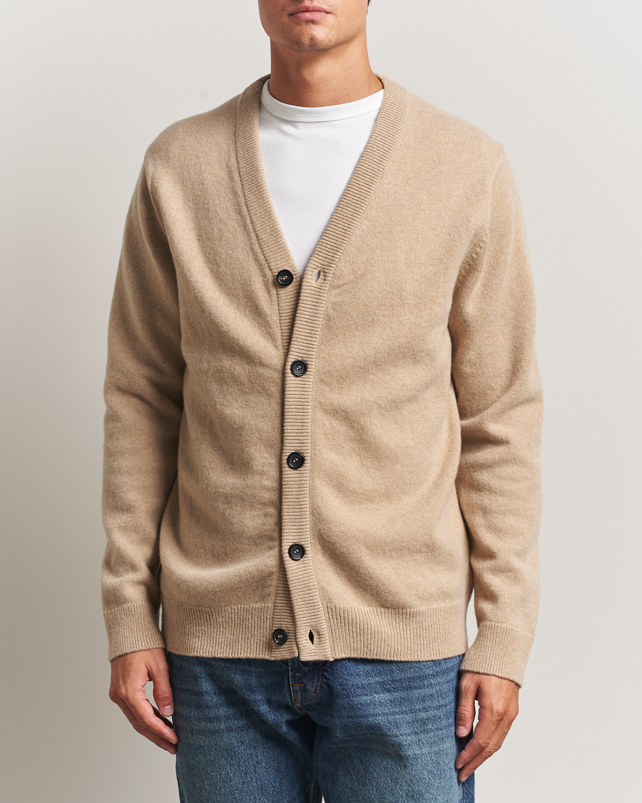 PS Paul Smith Merino Knitted Cardigan Beige at CareOfCarl.com