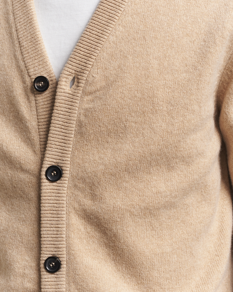 PS Paul Smith Merino Knitted Cardigan Beige at CareOfCarl.com