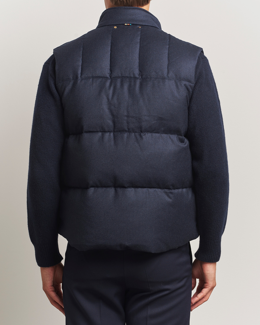 Men | Coats & Jackets | Paul Smith | Wool/Cashmere Down Gilet Navy