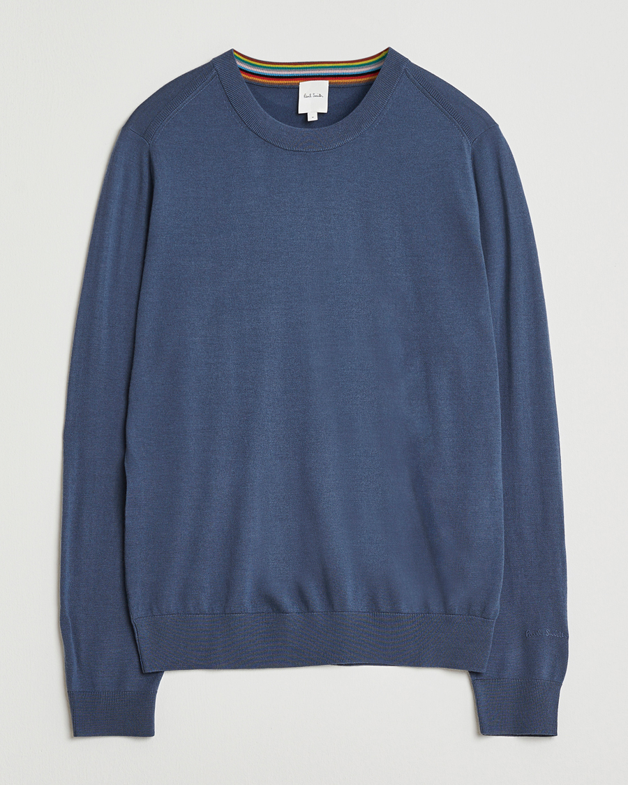 Men | Sweaters & Knitwear | Paul Smith | Merino Knitted Sweater Blue