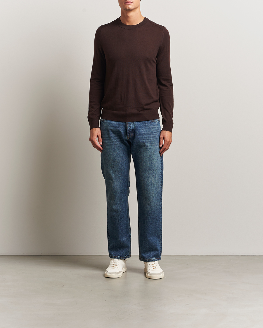 Men | Sweaters & Knitwear | Paul Smith | Merino Knitted Sweater Dark Brown