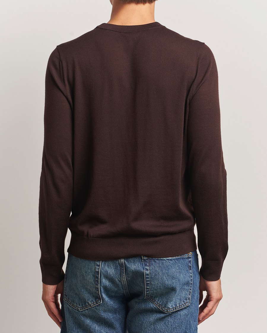 Men | Sweaters & Knitwear | Paul Smith | Merino Knitted Sweater Dark Brown