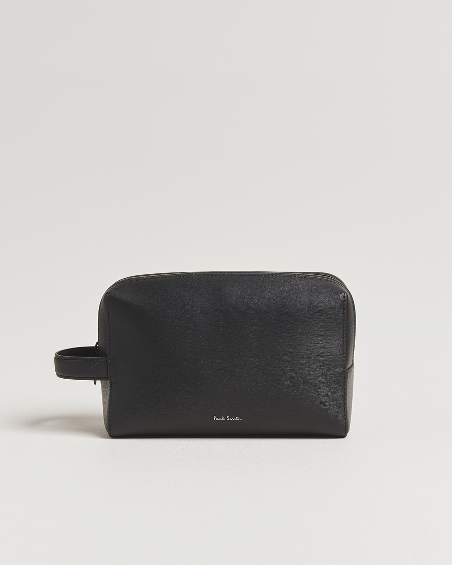 Men | Bags | Paul Smith | Leather Washbag Black