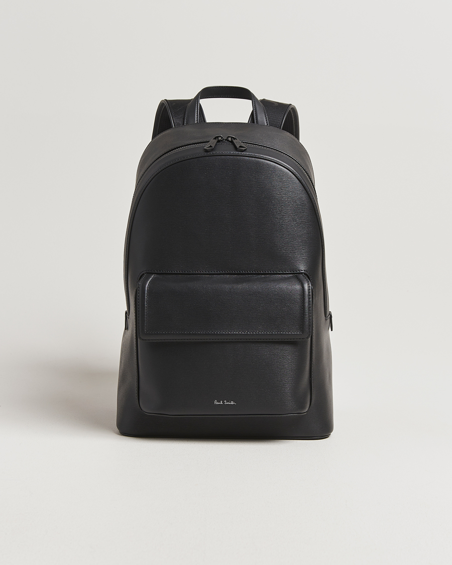 Men | Bags | Paul Smith | Leather Backpack Black