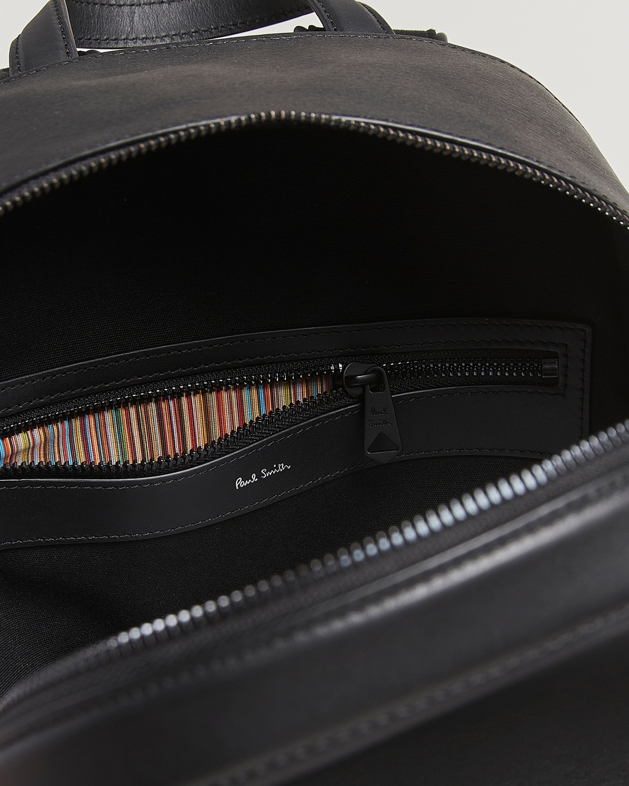 Men | Bags | Paul Smith | Leather Backpack Black
