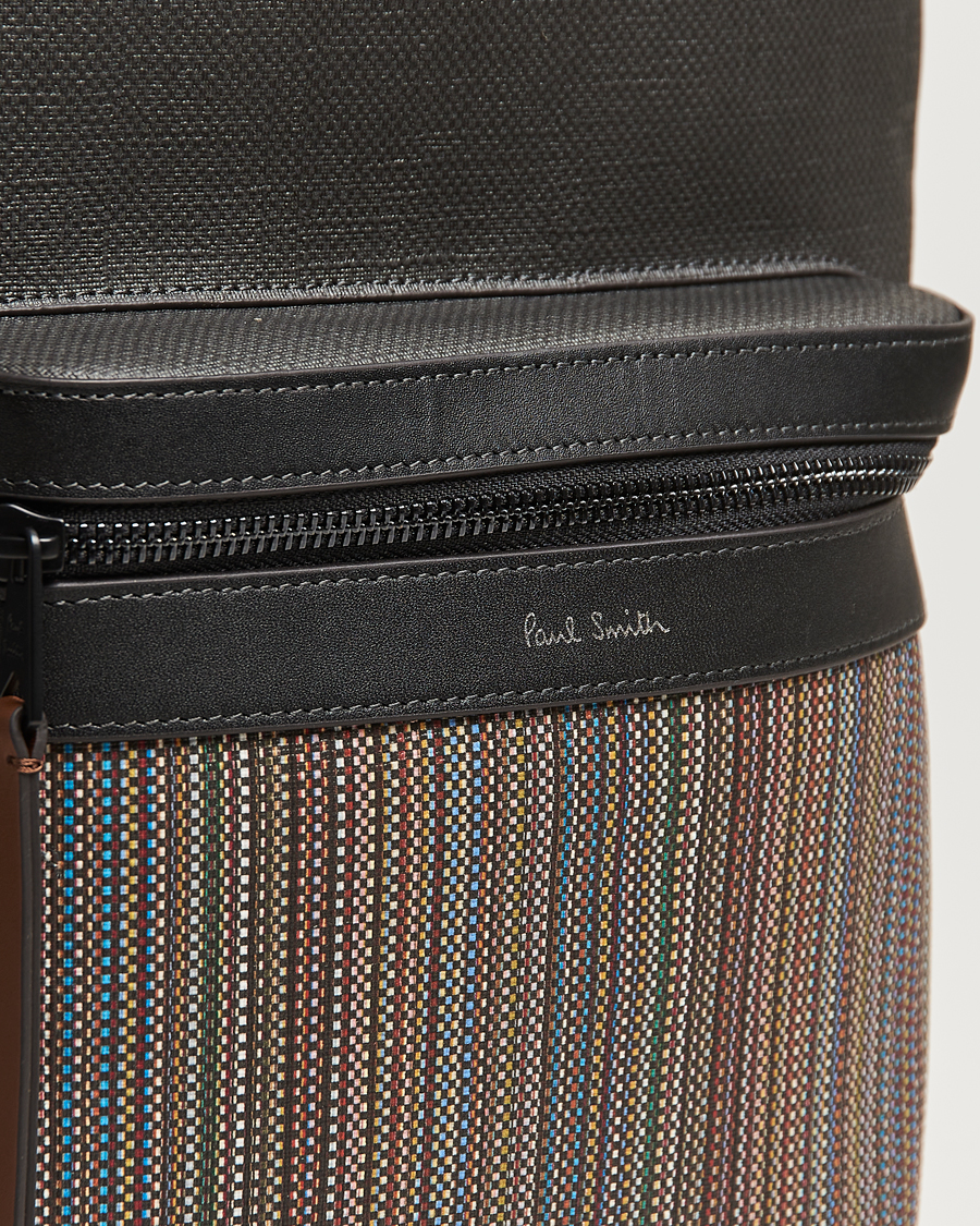 Men | Bags | Paul Smith | Nylon Stripe Backpack Black Multi