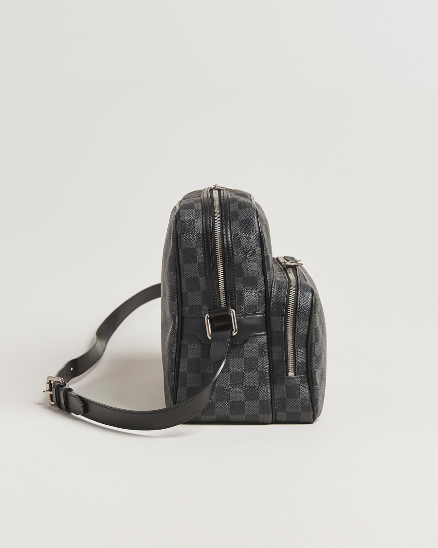 Men | Pre-Owned & Vintage Bags | Louis Vuitton Pre-Owned | Leoh Shoulder Bag Damier Graphite