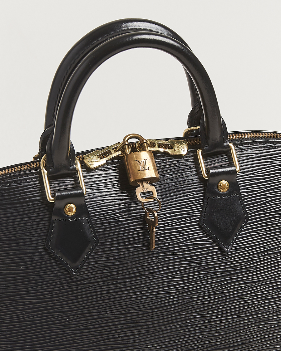 Louis Vuitton Pre-Owned Alma PM Bag Epi Leather Black at