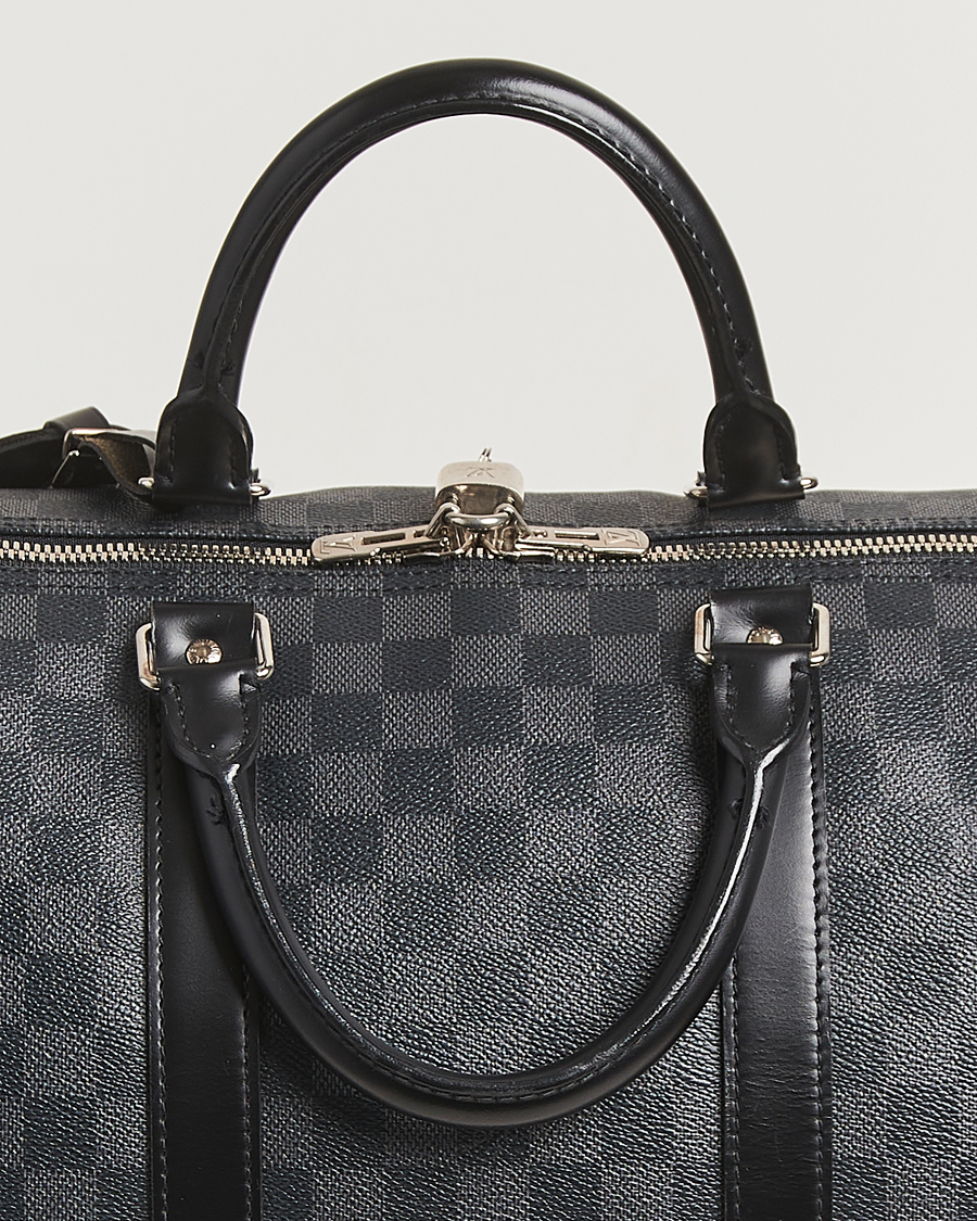 Men | Louis Vuitton Pre-Owned Keepall Bandoulière 55 Damier Graphite | Louis Vuitton Pre-Owned | Keepall Bandoulière 55 Damier Graphite
