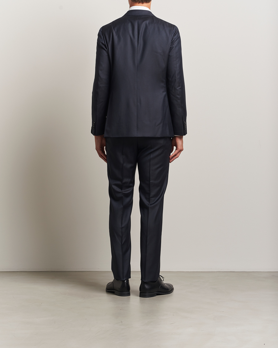 Men | Suits | Caruso | Aida Super 130s Wool Suit Navy