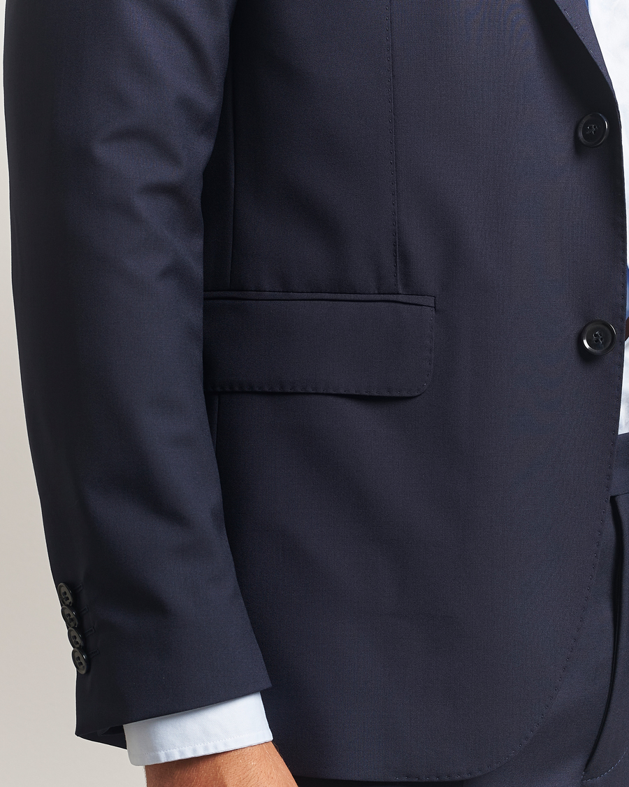 Men | Blazers | Oscar Jacobson | Ego Wool Blazer Blue