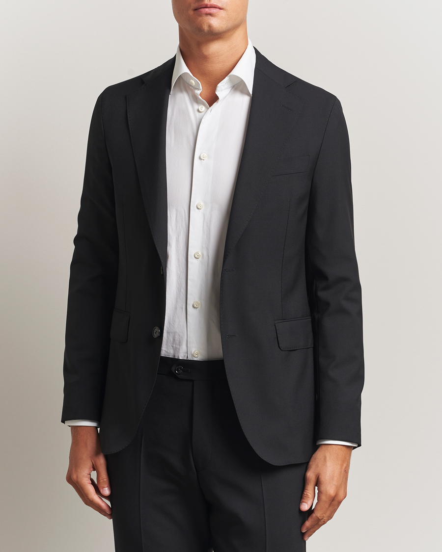 Men | Blazers | Oscar Jacobson | Ego Wool Blazer Black