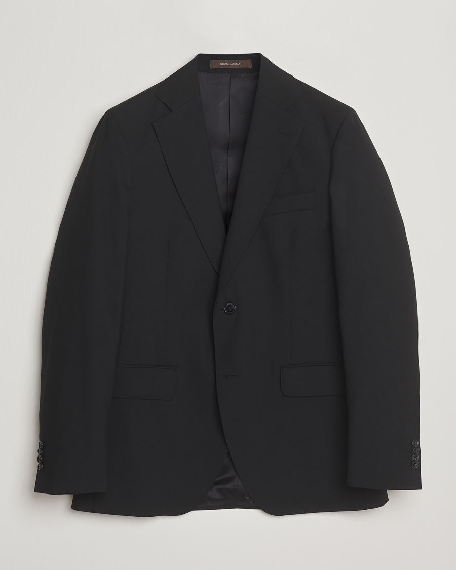 Men | Blazers | Oscar Jacobson | Fogerty Wool Blazer Black