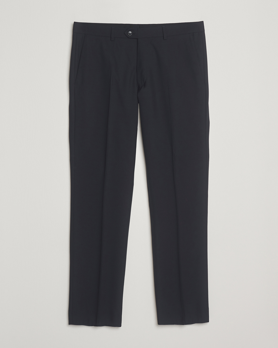 Men | Trousers | Oscar Jacobson | Dandy Wool Trousers Navy