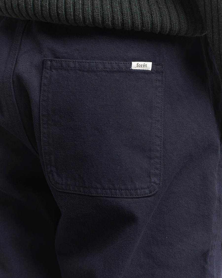 Men | Trousers | Forét | Clay Twill Pants Navy