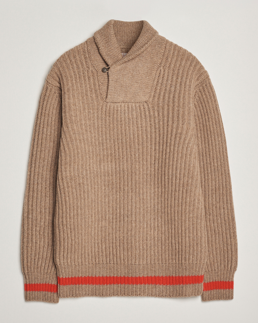 Men | Sweaters & Knitwear | Filson | Bristol Shawl Neck Sweater Oatmeal