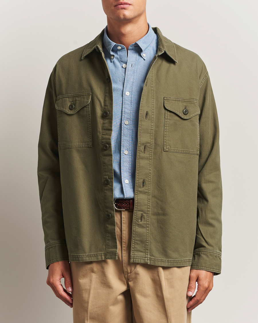 Men | Shirts | Filson | Clarkston Brushed Jac Shirt Surplus Green