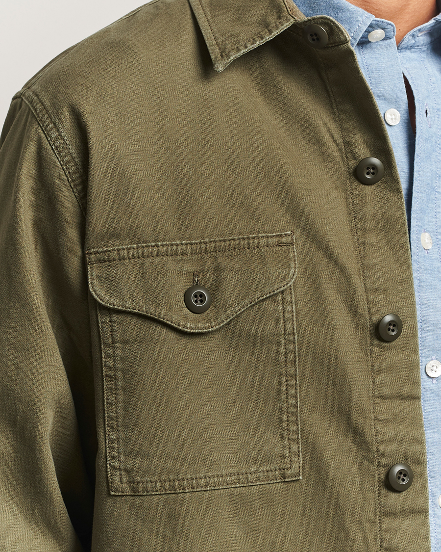Men | Shirts | Filson | Clarkston Brushed Jac Shirt Surplus Green