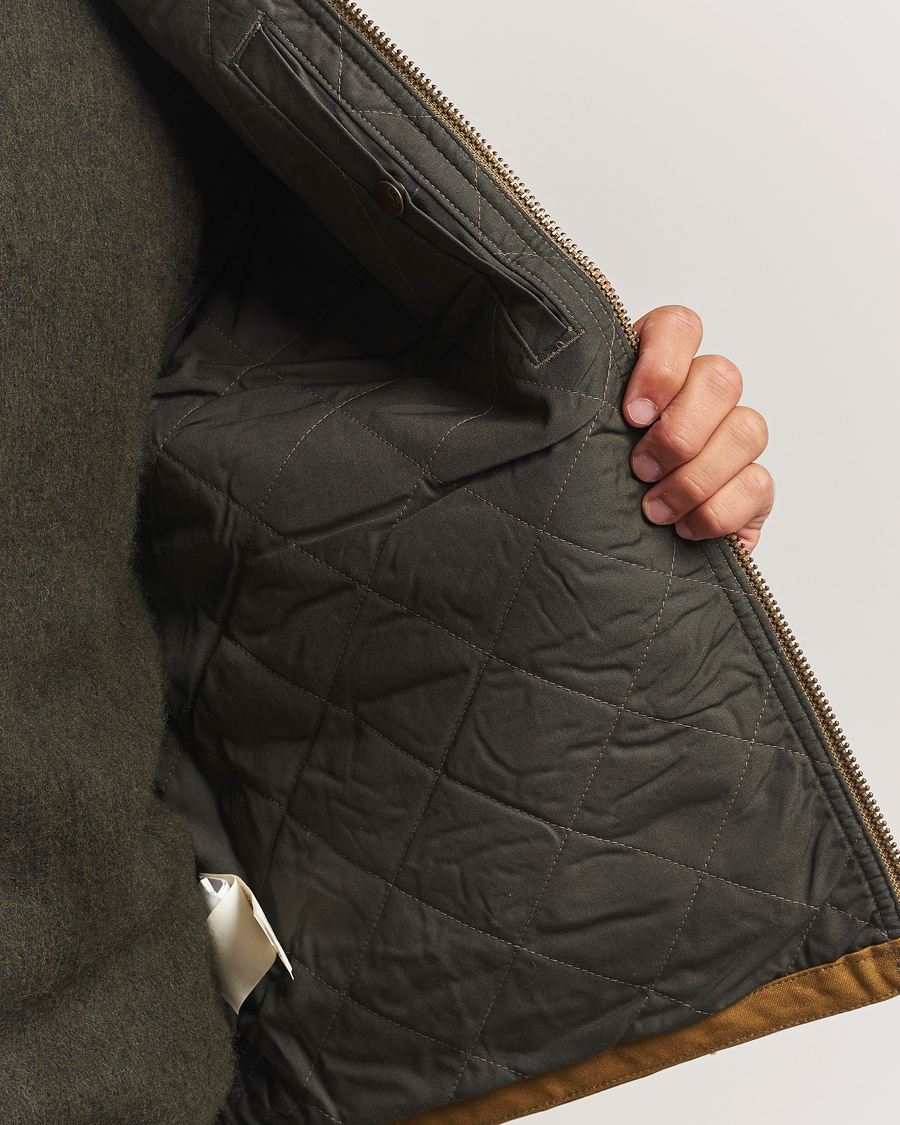 Men | Coats & Jackets | Filson | Tin Cloth Insulated Work Vest Dark Tan