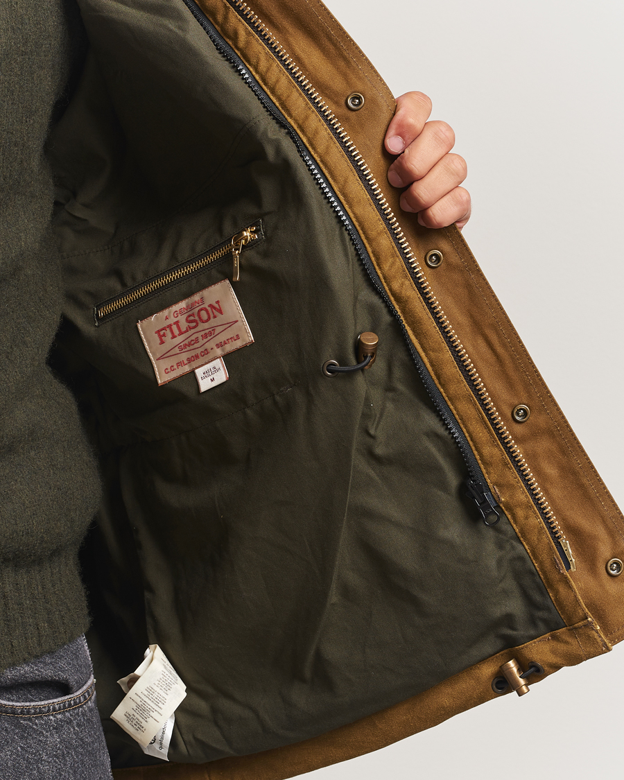 Filson Tin Cloth Field Jacket Dark Tan at CareOfCarl.com