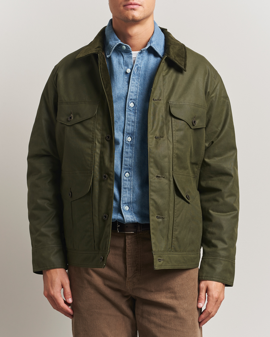 Filson Journeyman Waxed Jacket Otter Green at CareOfCarl.com