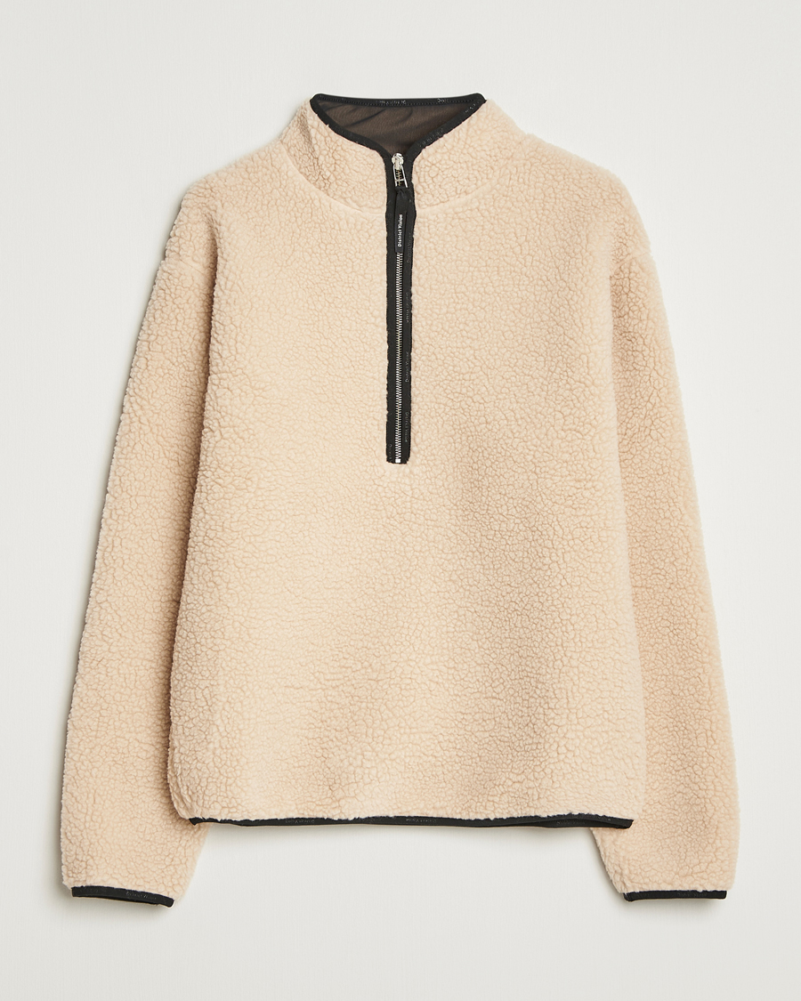 Men | Sweaters & Knitwear | District Vision | Heavyweight Half Zip Pile Fleece Quartz
