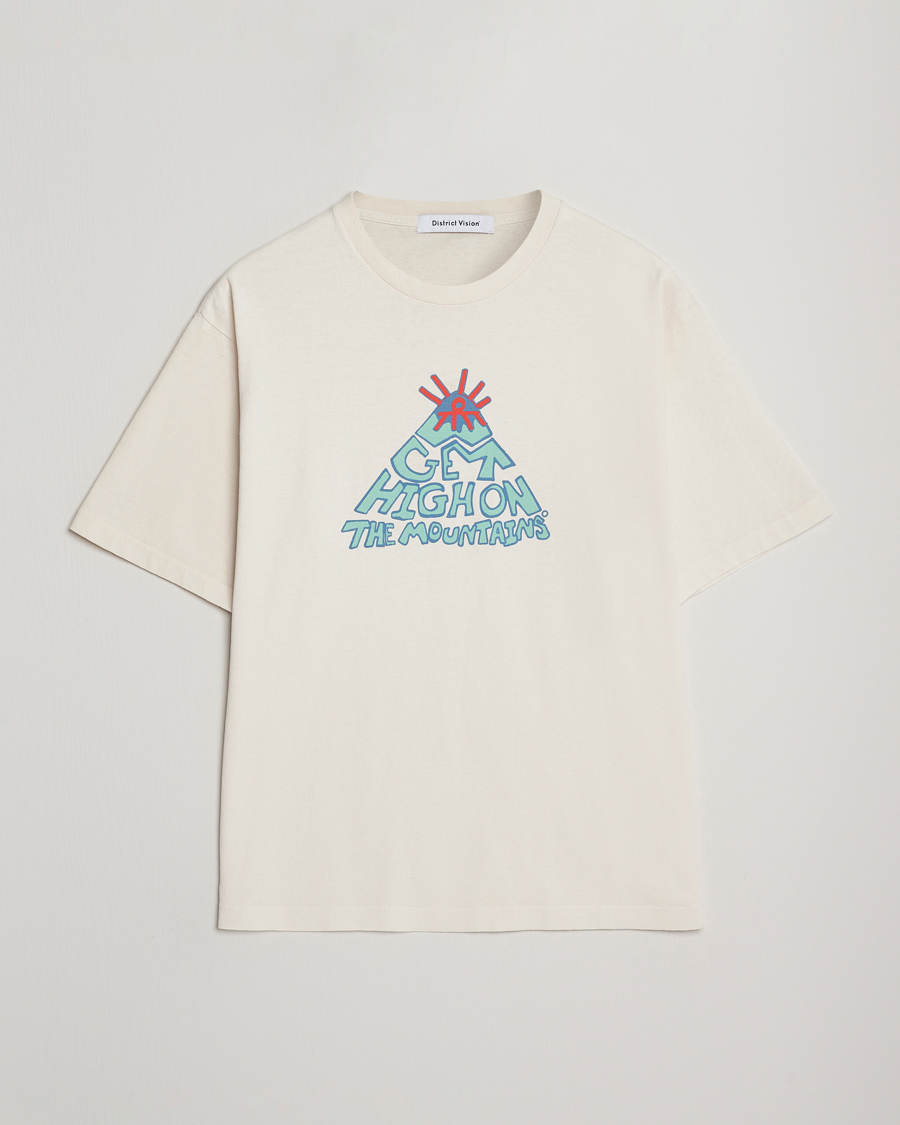 Men | T-Shirts | District Vision | California Cotton T-Shirt Vintage White