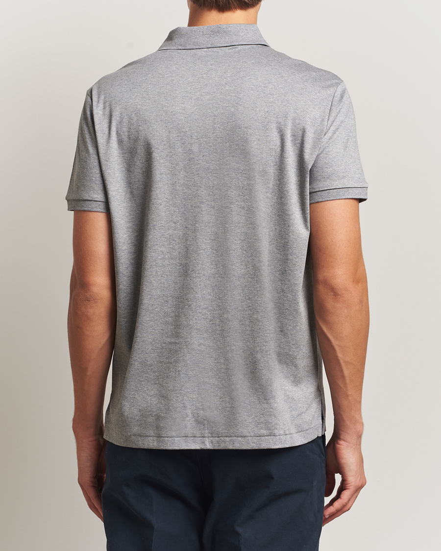 Men | Polo Shirts | Polo Ralph Lauren | Custom Slim Fit Cotton Polo Steel Heather