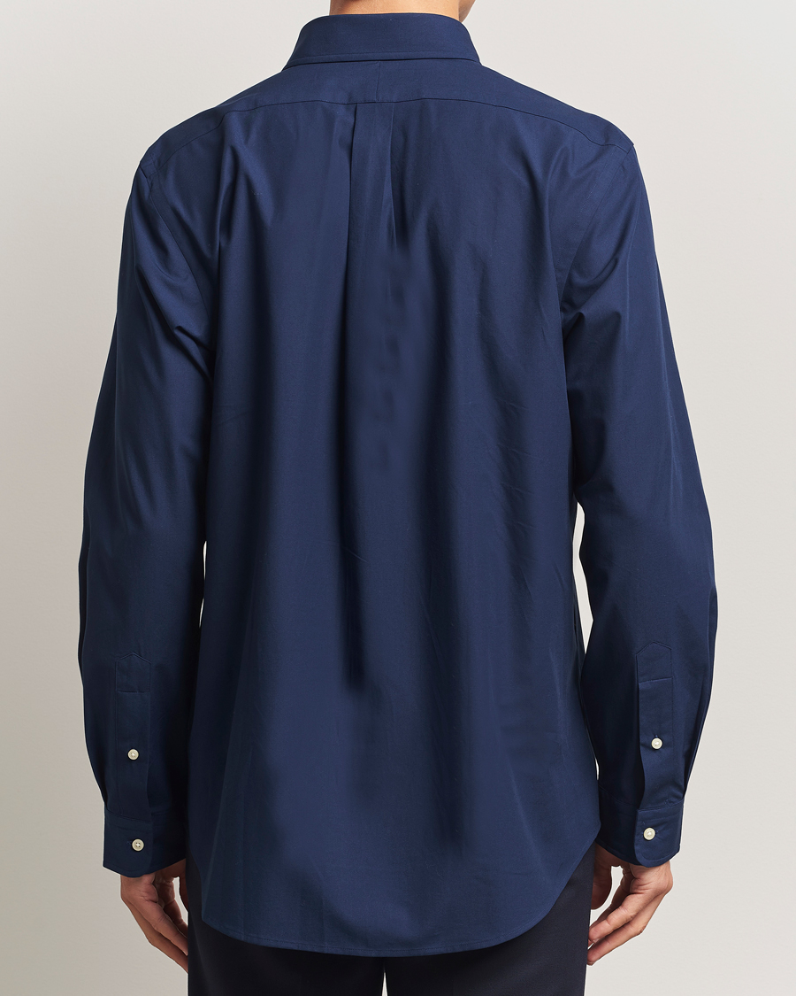 Men | Shirts | Polo Ralph Lauren | Custom Fit Stretch Poplin Shirt Newport Navy