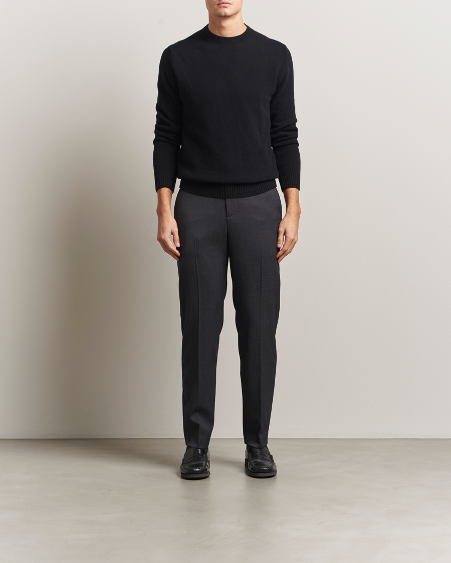Men | Trousers | Filippa K | Troy Tailored Drawstring Trousers Mid Grey