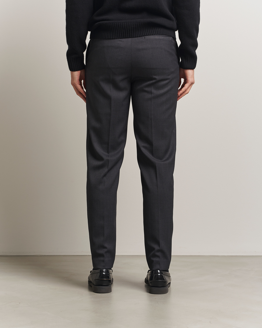 Men | Trousers | Filippa K | Troy Tailored Drawstring Trousers Mid Grey